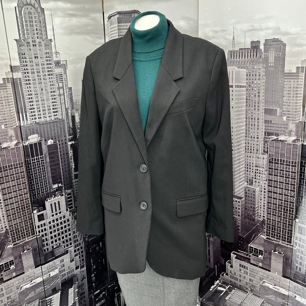 H&M Black Two Button Blazer - image 2